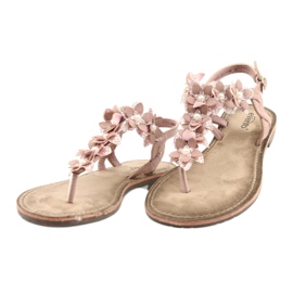 Evento Women's sandals with a pearl 20SD35-1811 pink 1