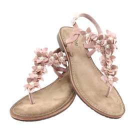 Evento Women's sandals with a pearl 20SD35-1811 pink 2