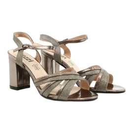 Jezzi Women's high-heels from Eco-leather 20SD25-2090 Metallic brown 3 Jezzi Women's high-heels from Eco-leather 20SD25-2090 Metallic brown 3