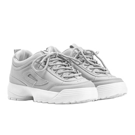 Gray sneakers with thick Amya soles grey 1