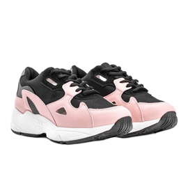 Kendall women's black and pink sneakers 1