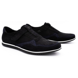 Polbut Men's casual leather shoes 2102 / 2L black 2