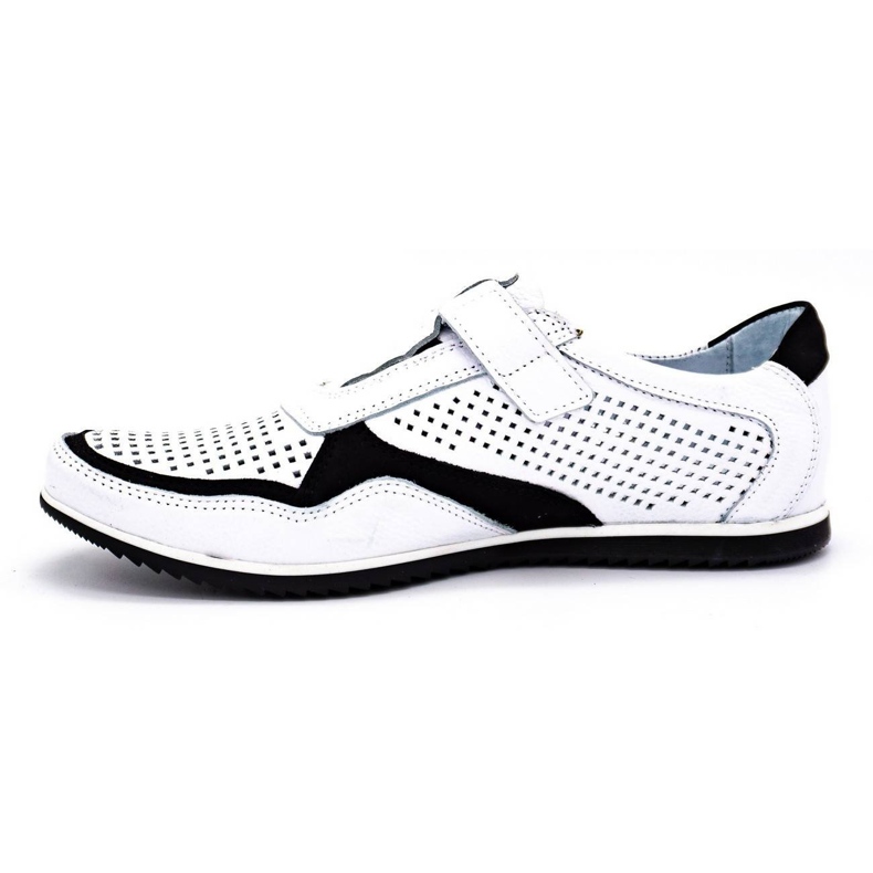 Polbut Men's casual leather shoes 2102 / 2L white 1