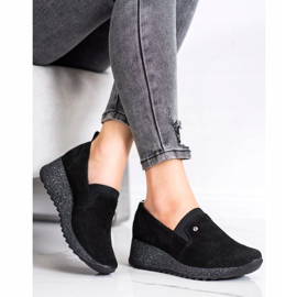 Filippo Leather brocade shoes black 1