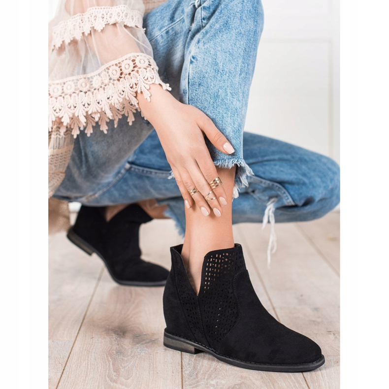 S. BARSKI Spring Boots With Cut Out S.BARSKI black 1