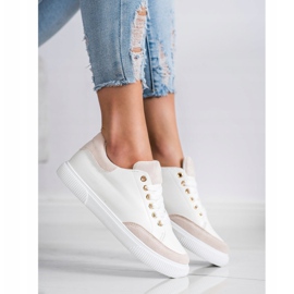 SHELOVET Stylish white sneakers 1 SHELOVET Stylish white sneakers 1