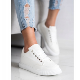 SHELOVET Stylish white sneakers 1 SHELOVET Stylish white sneakers 1