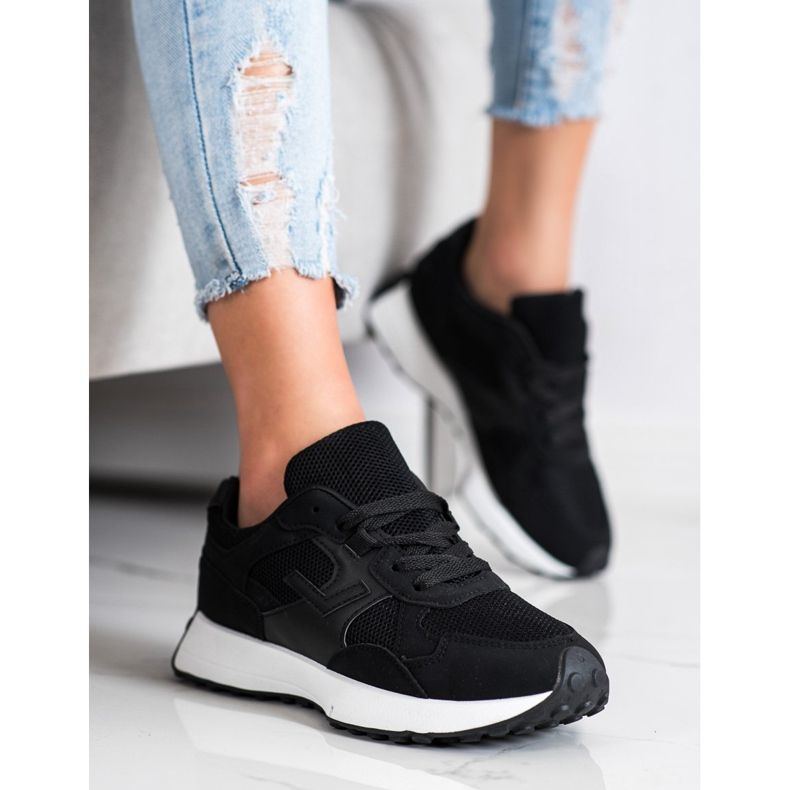 SHELOVET Black Sneakers 1