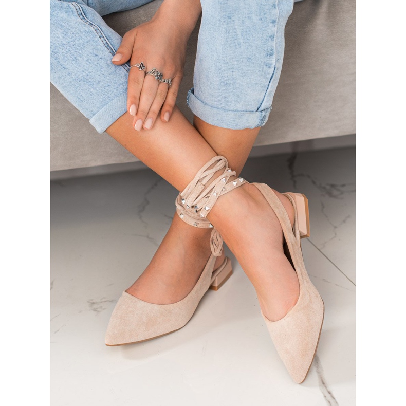 Seastar Pumps With Decorative Binding brown 2