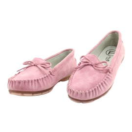 Women's Leather Loafers Pink Filippo DP1204 / 21 PI 1