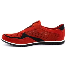 Polbut Men's casual leather shoes 2102 / 2L red 1 Polbut Men's casual leather shoes 2102 / 2L red 1