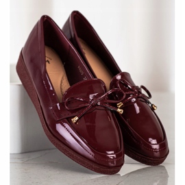 SHELOVET Lacquered Loafers On The Platform 1