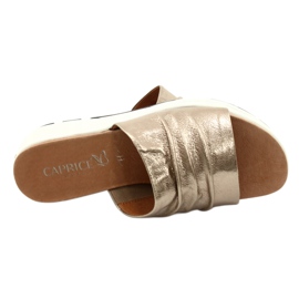 Caprice Comfortable Women's Slippers Taupe Metallic 9-27203-26 341 brown golden 5 Caprice Comfortable Women's Slippers Taupe Metallic 9-27203-26 341 brown golden 5