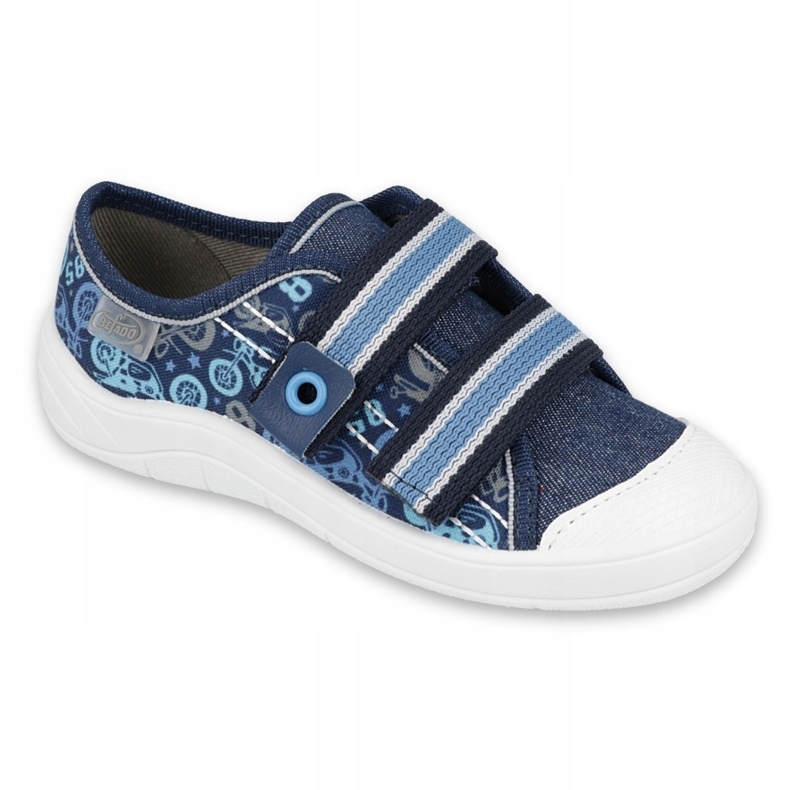 Befado children's shoes 672X073 navy blue blue grey 1 Befado children's shoes 672X073 navy blue blue grey 1