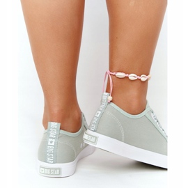 Women's Sneakers Big Star HH274097 Green with cuffs 2