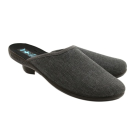 Gray men's slippers Adanex 24623 grey 3