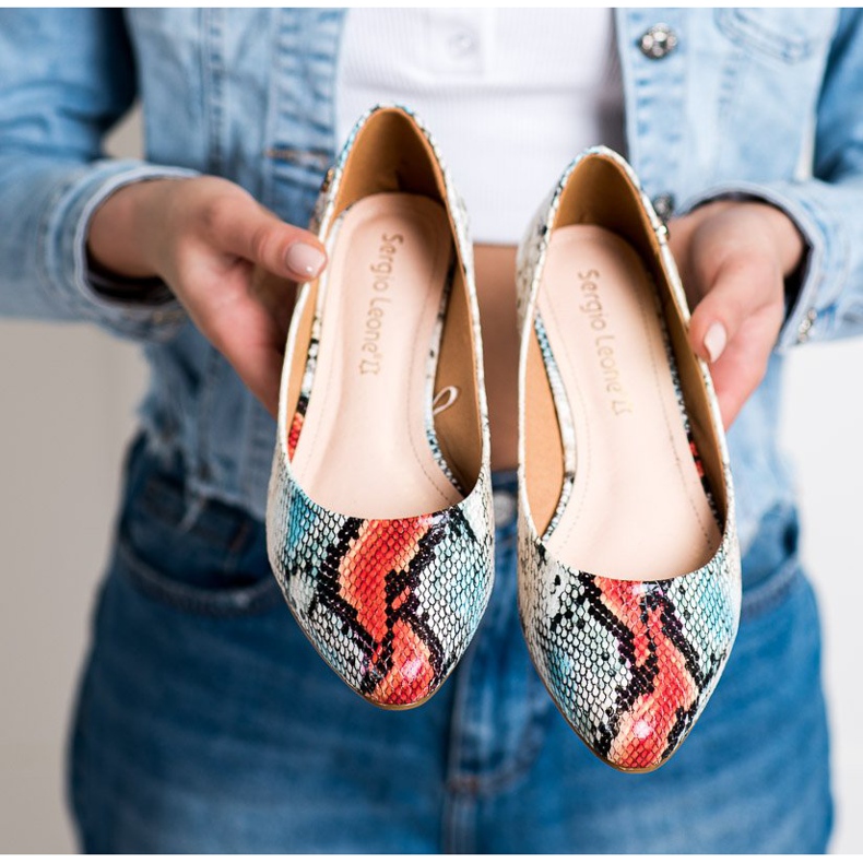 Snake Print Sergio Leone ballerinas multicolored 1