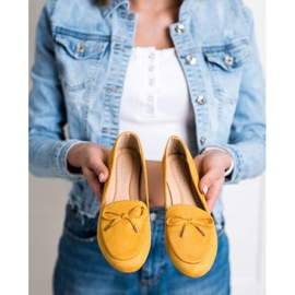 Abloom Suede Lords With A Bow yellow 2