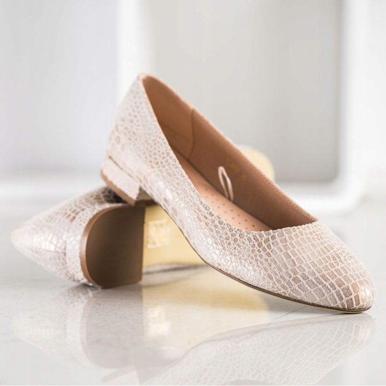 Snake Print Sergio Leone Pumps beige 1