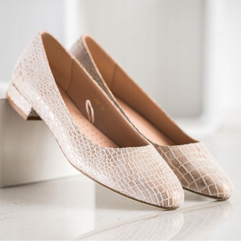 Snake Print Sergio Leone Pumps beige 2