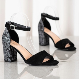 Stylish Sergio Leone sandals black 1