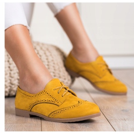 SHELOVET Openwork shoes for spring yellow 2