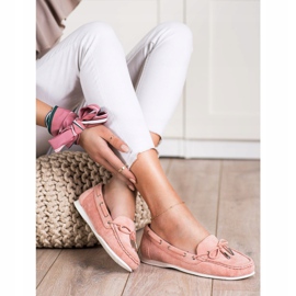 SHELOVET Casual Pink Loafers 1