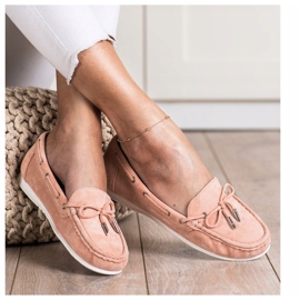 SHELOVET Casual Pink Loafers 2
