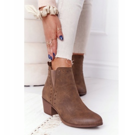 PJ1 Women's Warm Booties Jodhpur boots Khaki Morgan brown 2