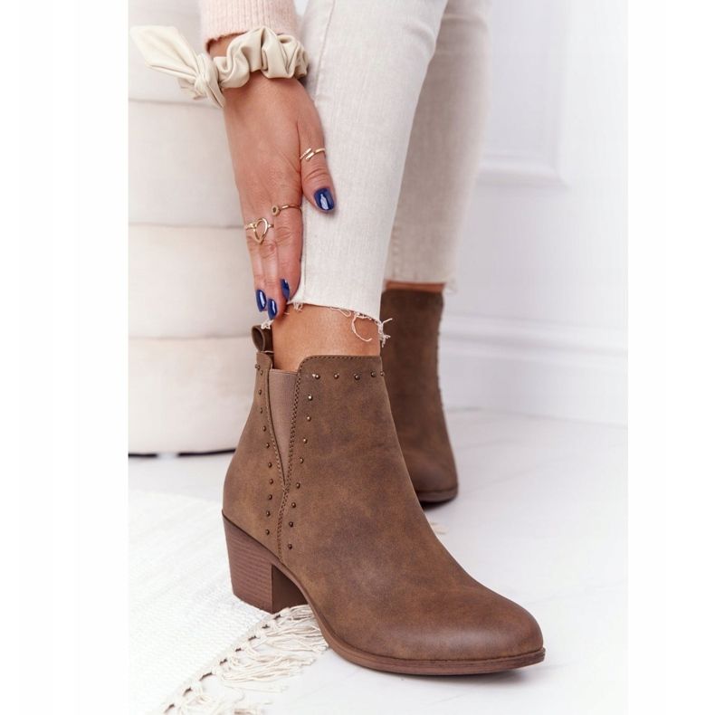 PJ1 Women's Warm Booties Jodhpur boots Khaki Morgan brown 2