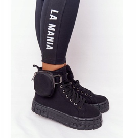 Women's Sneakers On A Platform With Kidney Black Popcorn 2