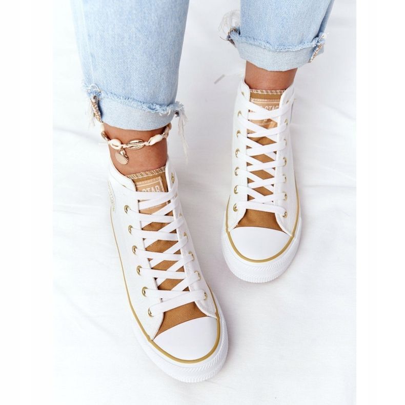 Women's High Sneakers Big Star HH274450 White beige 1 Women's High Sneakers Big Star HH274450 White beige 1