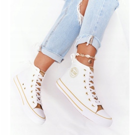 Women's High Sneakers Big Star HH274450 White beige 2 Women's High Sneakers Big Star HH274450 White beige 2
