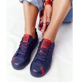 Women's Sneakers Big Star HH274676 Navy Blue red 2 Women's Sneakers Big Star HH274676 Navy Blue red 2