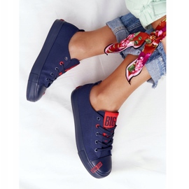 Women's Sneakers Big Star HH274676 Navy Blue red 1 Women's Sneakers Big Star HH274676 Navy Blue red 1