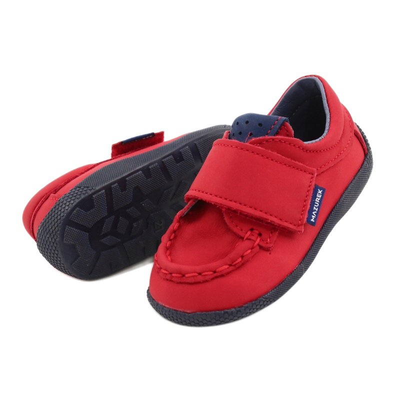 Mazurek Red leather boys moccasins 113 2 Mazurek Red leather boys moccasins 113 2
