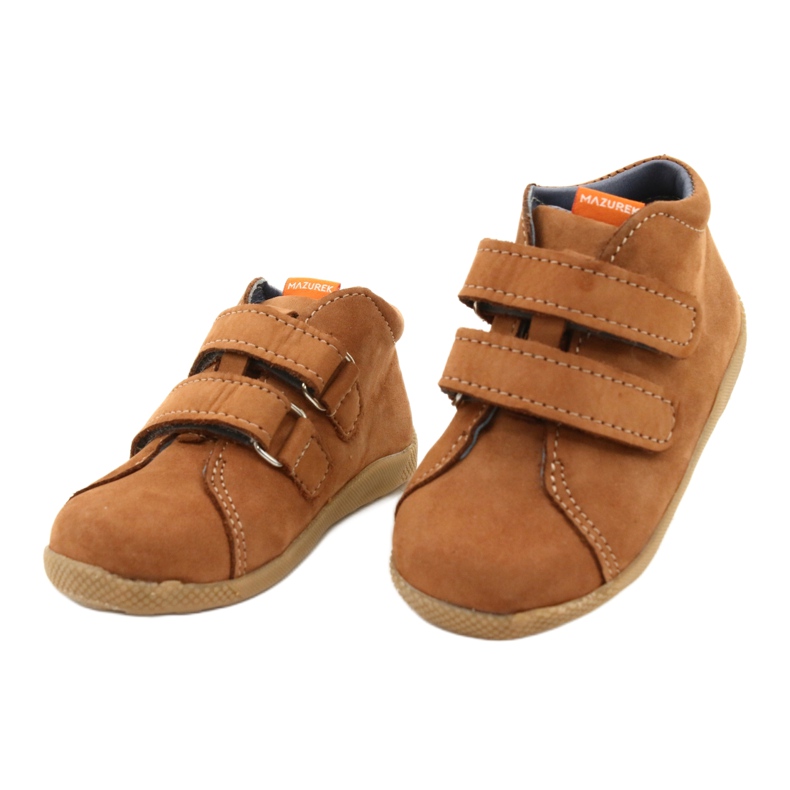 Mazurek Leather Velcro Shoes, Brown 264 1 Mazurek Leather Velcro Shoes, Brown 264 1