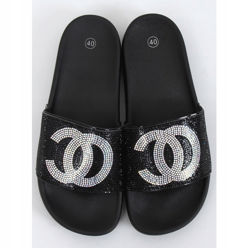 Black BG78P Black slippers 1 Black BG78P Black slippers 1