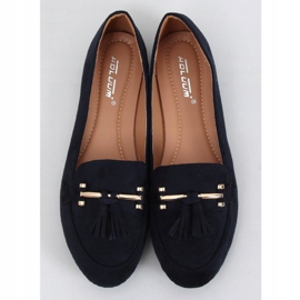 Women's navy blue loafers 9988-159 DK.BLUE 1