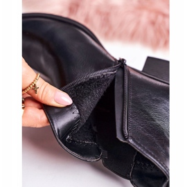 J. Star Women's Warm Boots Jodhpur boots On Heel Black Forevermore 4