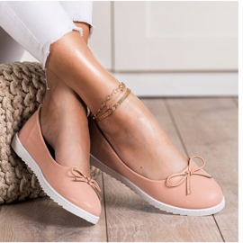 Diamantique Fashionable Ballerinas With Eco Leather pink 1