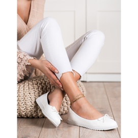 Diamantique Fashionable Ballerinas With Eco Leather white 1