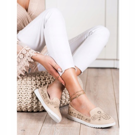Renda Suede Lords With Crystals beige 1