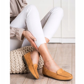 Best Shoes Loafers With Openwork Pattern brown 1