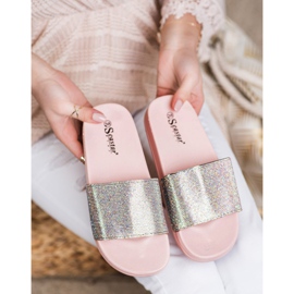 Seastar Slippers With Crystals pink 2