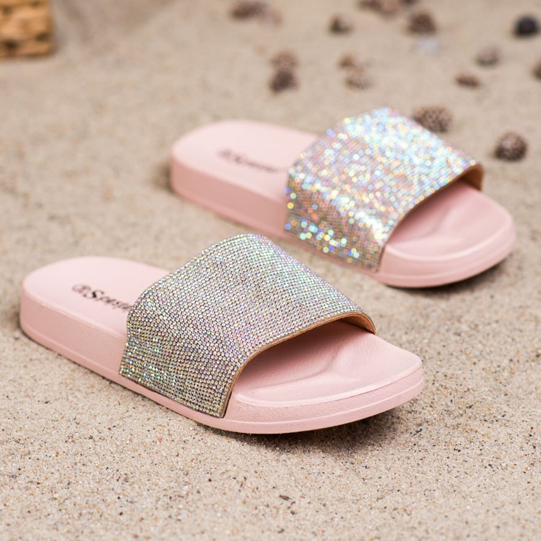 Seastar Slippers With Crystals pink 1