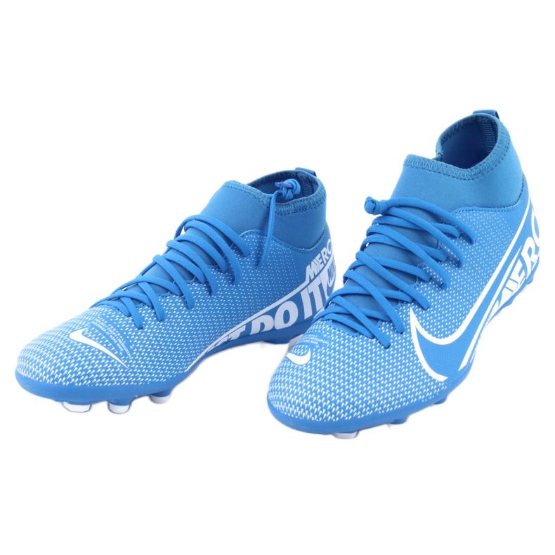 Nike Mercurial Superfly 7 Club FG / MG Jr AT8150-414 football shoes blue 2