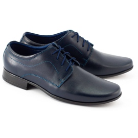 Lukas Children's formal communion shoes J1 navy blue 4