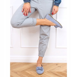 Blue women's loafers 9086 Jeans 2
