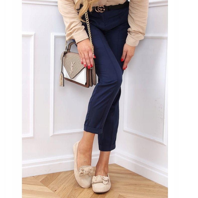 Ladies' beige loafers 9086 Beige 1